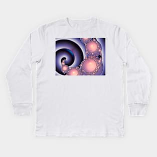 Spiraling Away Kids Long Sleeve T-Shirt